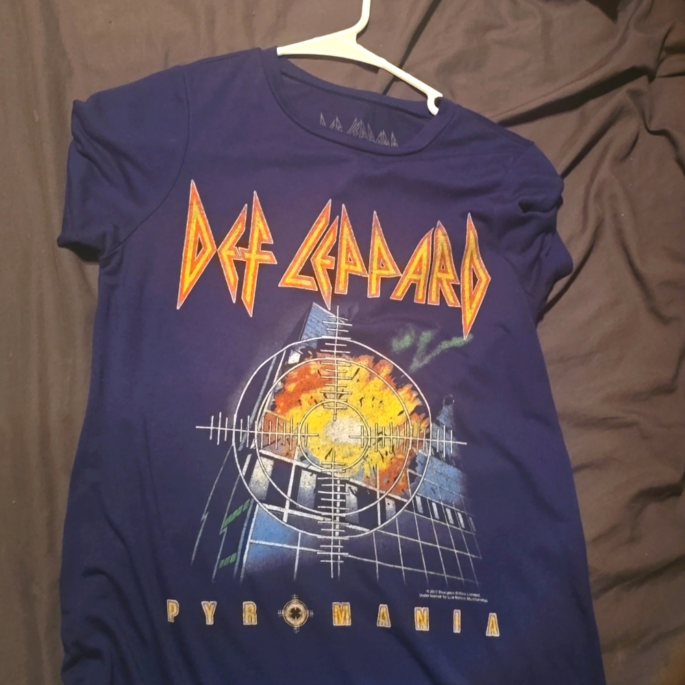 Def Leppard Pyromania Dark Blue